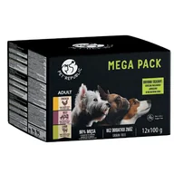 Mokra karma dla kotów - PetRepublic karma mokra dla psów małych ras kawałki w delikatnym sosie MIX 3 smaków 12x100g - miniaturka - grafika 1