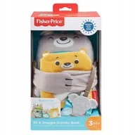 Zabawki interaktywne dla dzieci - FISHER PRICE MIĘCIUTKA KSIĄŻECZKA SENSORYCZNA ZWIERZĄTKA - miniaturka - grafika 1