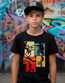 Koszulki dla chłopców - koszulka dla syna jeżdżącego na rowerze - miniaturka - grafika 1