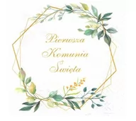 Dekoracje i nakrycia stołu na imprezę - Serwetki papierowe Komunia Św złote zdobienie x20 - miniaturka - grafika 1