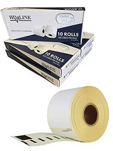 Dymo etykiety do Labelwriter 99012 - 50 rolek opakowanie etykiet x 260 szt. każda rolka = 13000 etykiet, samoprzylepne, kompatybilne z drukarkami etykiet Dymo Labelwriter & Seiko, 89 x 36 mm - Etykiety do drukarek - miniaturka - grafika 1