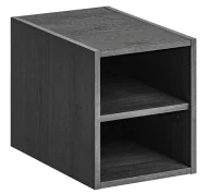 Szafki łazienkowe - Szary dolny regał wiszący dąb N2-Z31 - miniaturka - grafika 1