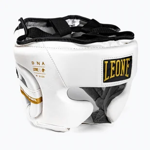 Kask bokserski LEONE 1947 Headgear Dna white - Ochraniacze do sportów walki - miniaturka - grafika 1