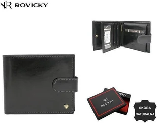 Rovicky Portfel męski skórzany 22323L-VT-RVT NoSize - Portfele - miniaturka - grafika 1