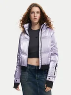 Kurtki damskie - Desigual Kurtka bomber Omsk 24WWEWBY Fioletowy Regular Fit - miniaturka - grafika 1