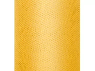 PartyDeco "Tiul gładki, żółty, 0,3 x 50m (1 szt. / 50 mb.)" - Pasmanteria - miniaturka - grafika 1