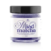 Miód - Miód wielokwiatowy z MATCHĄ klitoria 250g - miniaturka - grafika 1