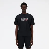 Koszulki męskie - Koszulka męska New Balance MT41524BK  czarna - miniaturka - grafika 1