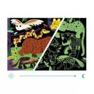 Puzzle - Puzzle świecące w ciemności Drapieżniki lądowe 5+ Mudpuppy - miniaturka - grafika 1