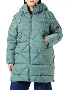 TOM TAILOR Denim Damski Płaszcz zimowy z kapturem 1032689, 19643 - Green Dust, XXL - Płaszcze damskie - miniaturka - grafika 1