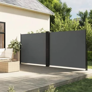 vidaXL Zwijana markiza boczna, antracytowa, 160 x 600 cm - Markizy - miniaturka - grafika 1