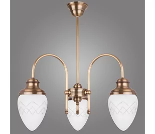 Kemar RI/3/M - Żyrandol RINAMA 3xE27/60W/230V mosiądz - Lampy sufitowe - miniaturka - grafika 1