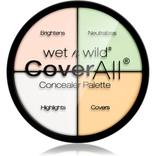Wet N Wild coverall Concealer Palette, 1er Pack (1 X 7 G) E61462 - Korektory do twarzy - miniaturka - grafika 1