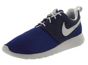 Nike Unisex Roshe One Gs 599728-410 Low-Top, wielokolorowa - Wielokolorowy Deep Royal Blue Wolf Grey Midnight Navy - 38.5 EU - Koszulki i topy damskie - miniaturka - grafika 1