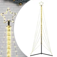 Ozdoby bożonarodzeniowe - vidaXL Lampki choinkowe, 525 ciepłych białych LED, 302 cm - miniaturka - grafika 1