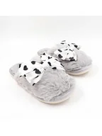 Kapcie damskie - Confly Kapcie w kolorze jasnoszarym - miniaturka - grafika 1