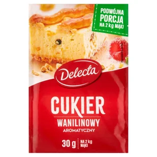 Delecta CUKIER WANILINOWY Z EKSTRAKTEM WANILII 30G zakupy dla domu i biura 21774 - Dodatki do ciast w proszku - miniaturka - grafika 1