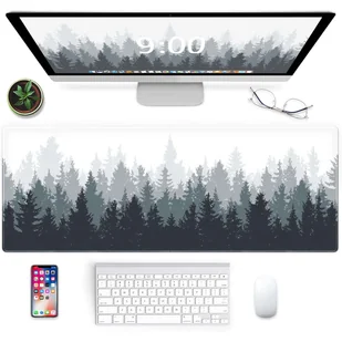 Podkładka na biurko pod myszkę mysz klawiaturę Mata ochronna antypoślizgowa gamingowa XL 80x40 cm Alogy Las Forest - Podkładki pod mysz - miniaturka - grafika 2