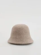 Moda i Uroda OUTLET - Reserved - Kapelusz bucket z wełną - kremowy - miniaturka - grafika 1