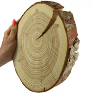 Tace i patery - Plaster Modrzewia 20-25 Cm Gr. 4 Cm Szlifowany Z Korą Drewno Modrzewiowe Naturalny Surowy / Wamar-Sosenka - miniaturka - grafika 1
