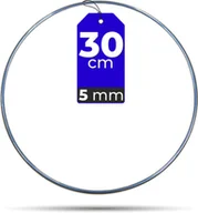 Wyposażenie pokoiku dziecięcego - Obręcz SREBRNA do łapacza snów 30 cm 5 mm GRUBY DRUT - miniaturka - grafika 1