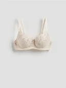 Biustonosze - Reserved - Koronkowy biustonosz push up - pastelowy róż - miniaturka - grafika 1