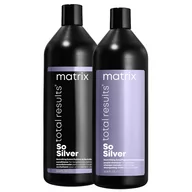 Zestawy kosmetyków damskich - Matrix So Silver, zestaw XL do włosów platynowych, szampon + odżywka - miniaturka - grafika 1