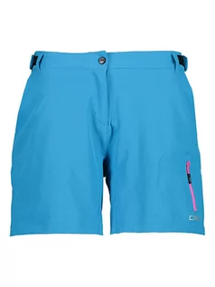 Spodnie sportowe damskie - CMP Szorty kolarskie 3w1 w kolorze niebieskim - grafika 1