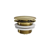 Wanny - Excellent Korek klik-klak do wanien wolnostojących, złoty szczotkowany - miniaturka - grafika 1