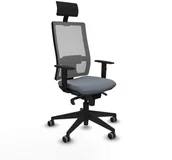 Fotele i krzesła biurowe - Krzesło Biurowe Horna Piqueras y Crespo 1D066G1 Szary - miniaturka - grafika 1