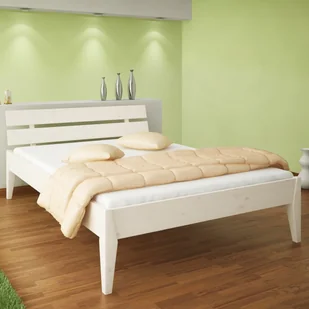 TARTAK MEBLE Łóżko TORINO TARTAK MEBLE drewniane Rozmiar 140x200 Wybarwienie Białe PS2577_65690 - Łóżka - miniaturka - grafika 1