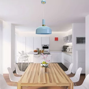 Milagro Lampa wisząca MALMO BLUE 1xE27 MLP6201 - Lampy sufitowe - miniaturka - grafika 2