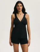 Piżamy damskie - Piżama damska ONYX Esotiq czarny S - miniaturka - grafika 1