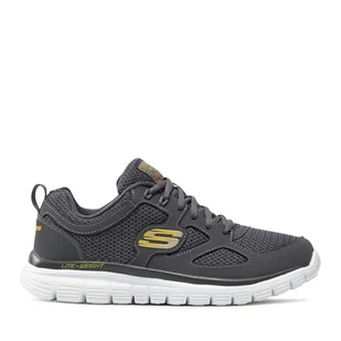 Sneakersy Skechers Agoura 52635/CHAR Szary - Sneakersy męskie - miniaturka - grafika 1