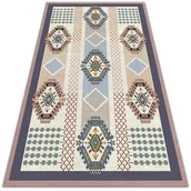 Dywany - Modny uniwersalny dywan winylowy Perska geometria 100x150 cm - miniaturka - grafika 1