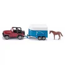 Siku Jeep z przyczepą dla koni 1651 - Samochody i pojazdy dla dzieci - miniaturka - grafika 1