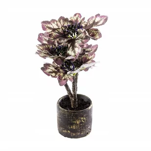 KWIATEK ROŚLINA SZTUCZNA W DONICZCE RÓŻNE KOLORY - Sztuczne kwiaty - miniaturka - grafika 1