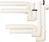Syfony - HL Syfon do kondensatu DN40 poziomy z podłączeniem 5/4" lub fi12-18mm w pionie lub poziomie z blokadą zapachów i czyszczakiem - miniaturka - grafika 1