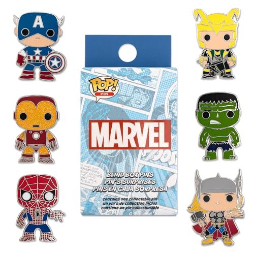 Loungefly - Marvel - Blind Enamel Pin Purchase - Avengers emaliowana przypinka - urocza broszka kolekcjonerska - do plecaków i toreb - pomysł na prezent - oficjalne produkty - fani filmów