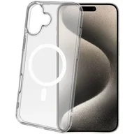 Etui i futerały do telefonów - Etui CELLY Gelskinmag do Apple iPhone 16 Plus Przezroczysto-biały - miniaturka - grafika 1