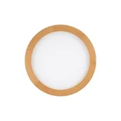 Lampy sufitowe - Okrągła, ledowa lampa sufitowa z drewna TK 18004 z serii AQUA WOOD BUK - miniaturka - grafika 1