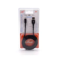 Kable USB - Kabel USB IPHONE 8pin 2m czarny LX8570B - miniaturka - grafika 1