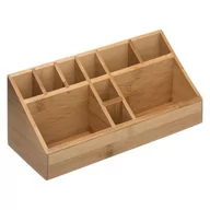 Kosmetyczki, organizery i kuferki - 5five Simple Smart Organizer bambusowy na przybory kosmetki wielofunkcyjny 100% bambus B07LCVT8JH - miniaturka - grafika 1