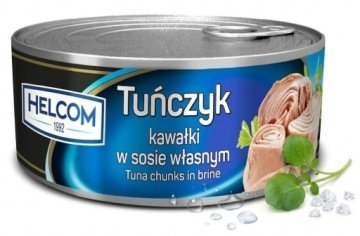 Tuńczyk w sosie własnym Helcom 170g kawałki puszka do sałatek i kanapek