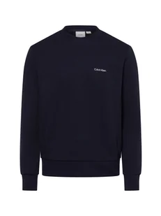 Calvin Klein Męska bluza nierozpinana Mężczyźni Materiał dresowy niebieski jednolity, S - Bluzy męskie - miniaturka - grafika 1