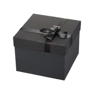 Zestawy upominkowe - PUDEŁKO prezentowe 21 x 21 x 16 cm BLACK VILLA ITALIA - miniaturka - grafika 1