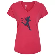 Koszulki sportowe damskie - Koszulka damska Dare 2b Calm Tee Rozmiar: XXXL / Kolor: jasnoróżowy - miniaturka - grafika 1