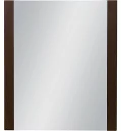 Lustro łazienkowe wenge mat 70x80cm FOKUS - Lustra - miniaturka - grafika 1