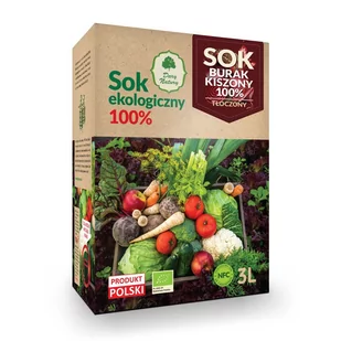 DARY NATURY Sok z buraka kiszonego EKO 100% 3l DN-5902581617668 - Soki i napoje niegazowane - miniaturka - grafika 1