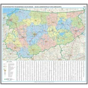 Mały naukowiec - Województwo warmińsko-mazurskie mapa ścienna na podkładzie do wpinania - pinboard, 1:200 000, ArtGlob - miniaturka - grafika 1